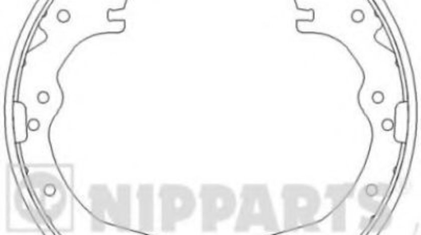 Set saboti frana TOYOTA HILUX II pick-up (LN8, RN5, LN6, YN6, YN5, LN5, RN6) (1983 - 2005) NIPPARTS J3502022 piesa NOUA