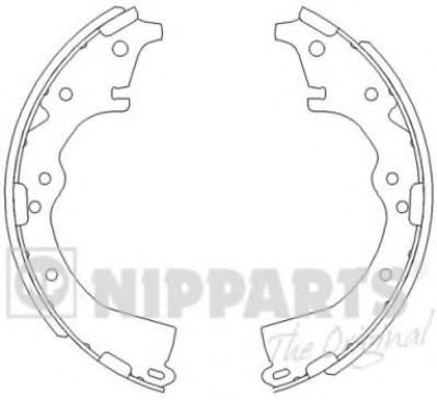 Set saboti frana TOYOTA HILUX II pick-up (LN8, RN5, LN6, YN6, YN5, LN5, RN6) (1983 - 2005) NIPPARTS ...