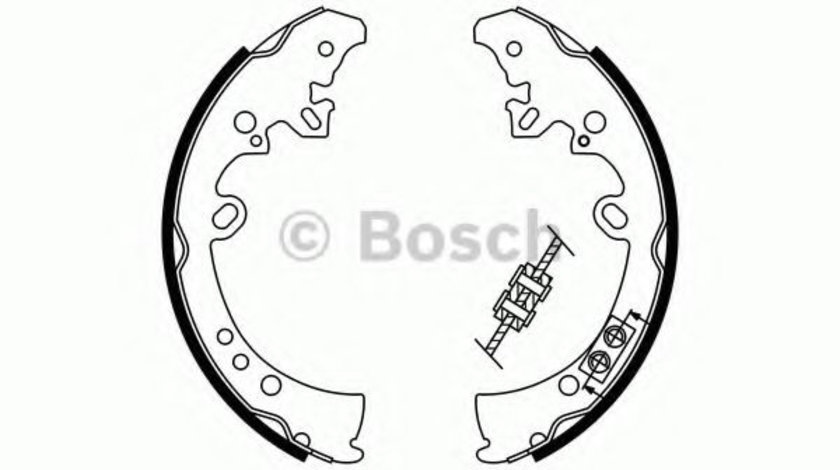 Set saboti frana TOYOTA HILUX III pick-up (KUN, TGN, LAN, GGN) (2004 - 2016) BOSCH 0 986 487 787 piesa NOUA