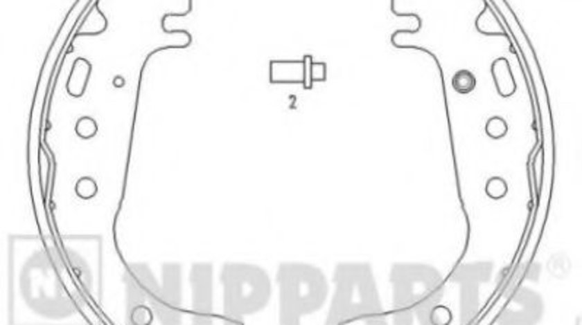 Set saboti frana TOYOTA PRIUS Hatchback (NHW2) (2003 - 2009) NIPPARTS J3502071 piesa NOUA