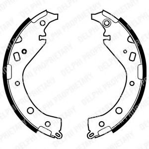 Set saboti frana TOYOTA RAV 4 II (CLA2, XA2, ZCA2, ACA2) (2000 - 2005) DELPHI LS1942 piesa NOUA