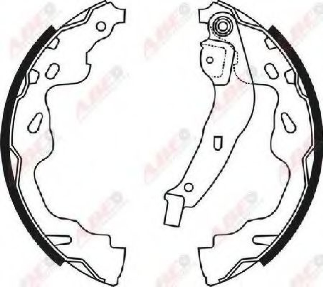 Set saboti frana TOYOTA YARIS (P1) (1999 - 2005) ABE C02074ABE piesa NOUA