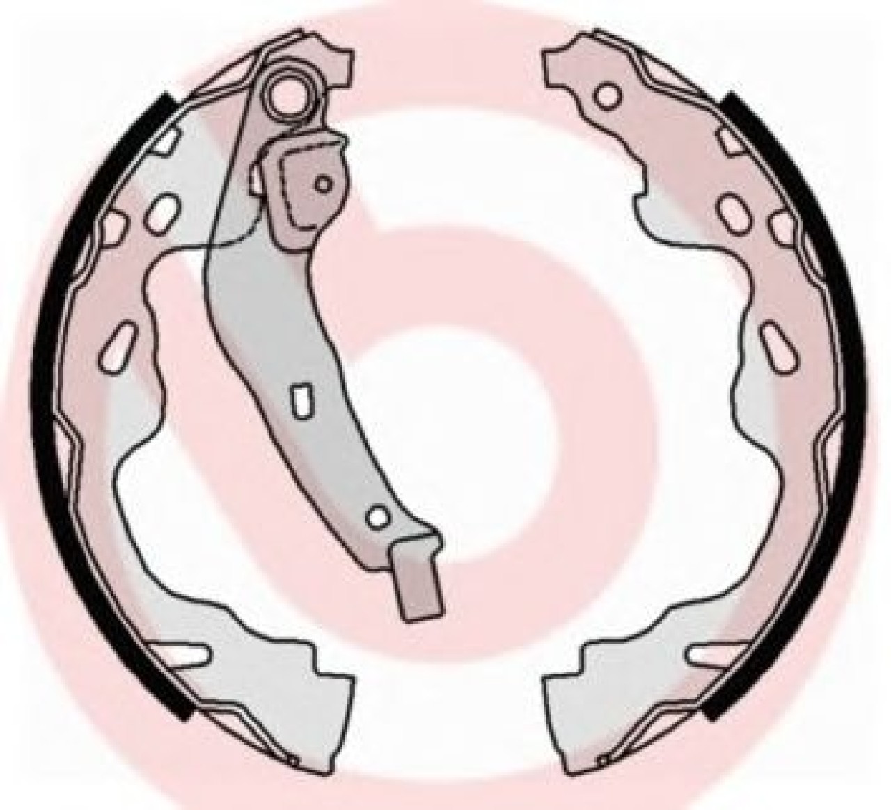 Set saboti frana TOYOTA YARIS (P1) (1999 - 2005) BREMBO S 83 509 piesa NOUA