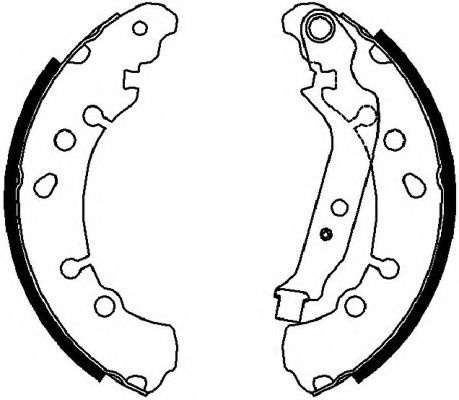 Set saboti frana TOYOTA YARIS (P9) (2005 - 2013) FERODO FSB4037 piesa NOUA