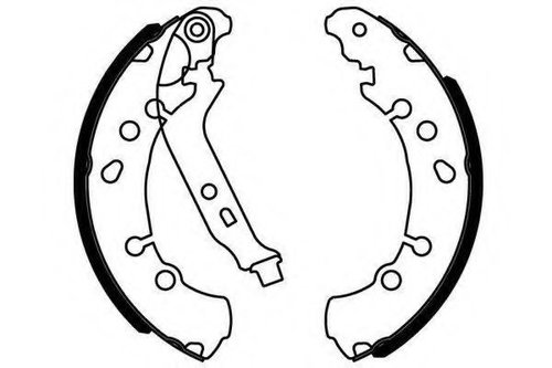 Set saboti frana TOYOTA YARIS (P9) (2005 - 2013) TEXTAR 91075000 piesa NOUA
