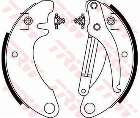 Set Saboti Frana Trw Citroën GS8052