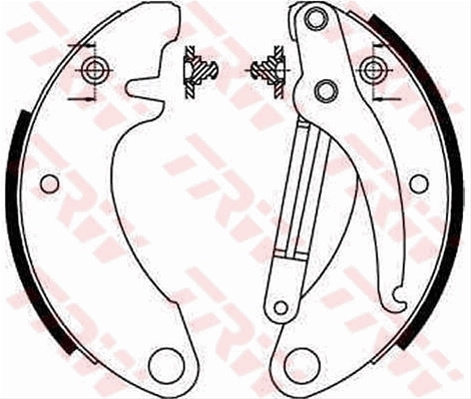 Set Saboti Frana Trw Citroën GS8052