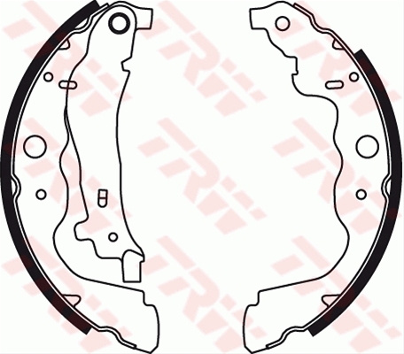 Set Saboti Frana Trw Dacia GS8780