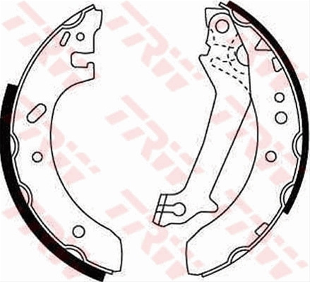 Set Saboti Frana Trw Ford GS8607