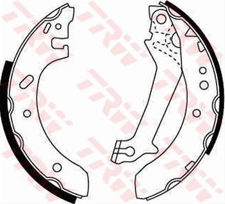 Set Saboti Frana Trw Ford GS8607
