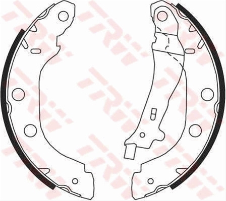 Set Saboti Frana Trw Nissan GS8655
