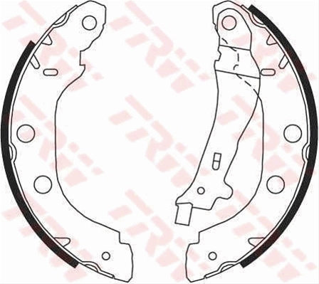 Set Saboti Frana Trw Nissan GS8655