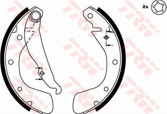 Set Saboti Frana Trw Opel GS8542