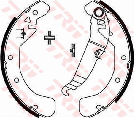 Set Saboti Frana Trw Opel GS8637