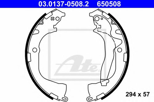 Set saboti frana VW AMAROK (2H, S1B) (2010 - 2016) ATE 03.0137-0508.2 piesa NOUA
