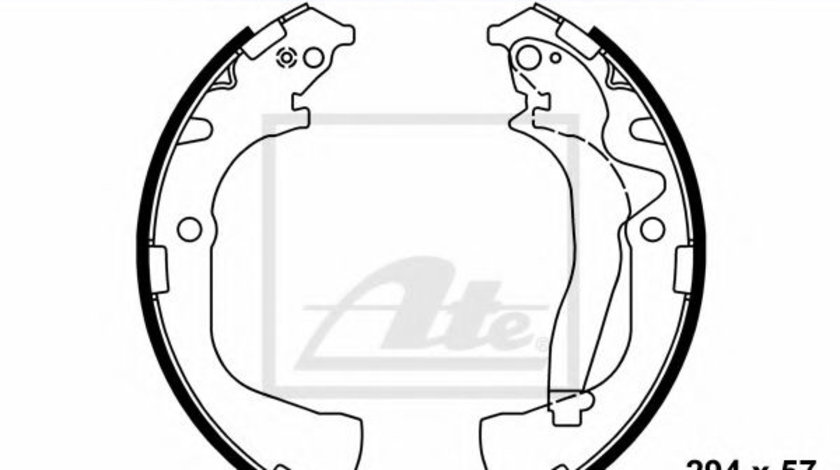 Set saboti frana VW AMAROK (2H, S1B) (2010 - 2016) ATE 03.0137-0508.2 piesa NOUA