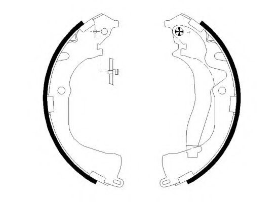 Set saboti frana VW AMAROK (2H, S1B) (2010 - 2016) TEXTAR 91078700 piesa NOUA