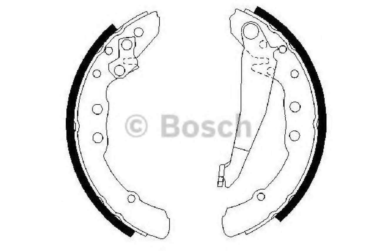 Set saboti frana VW GOLF III (1H1) (1991 - 1998) BOSCH 0 986 487 281 piesa NOUA