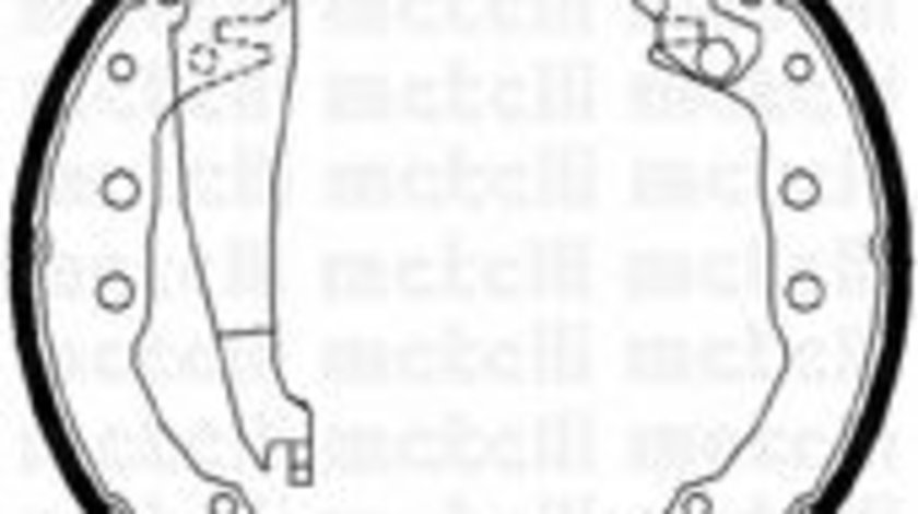 Set saboti frana VW GOLF IV Variant (1J5) (1999 - 2006) METELLI 53-0009 piesa NOUA