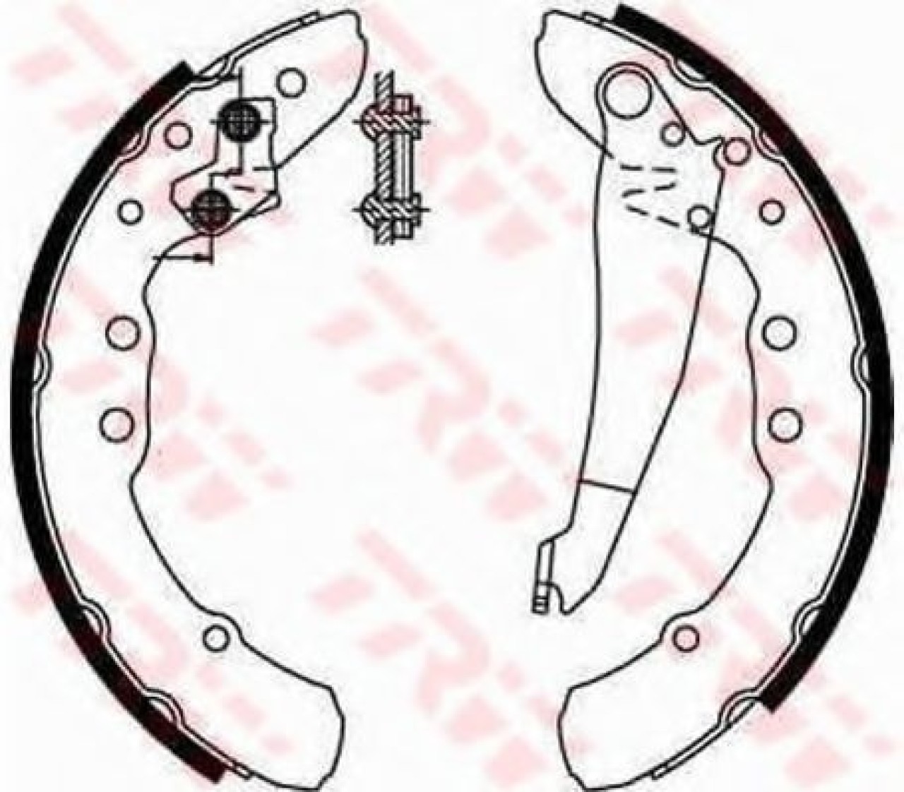 Set saboti frana VW PASSAT (3A2, 35I) (1988 - 1997) TRW GS8544 piesa NOUA