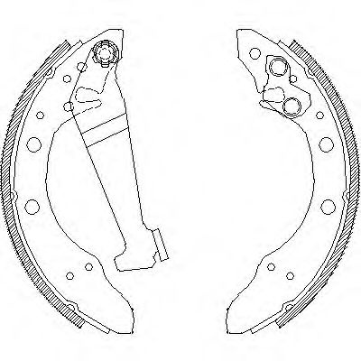 Set saboti frana VW PASSAT (3A2, 35I) (1988 - 1997) REMSA 4046.01 piesa NOUA