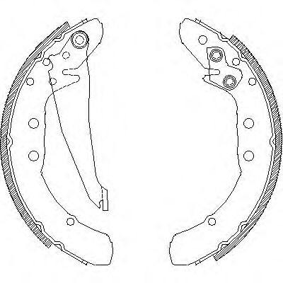 Set saboti frana VW PASSAT (3B2) (1996 - 2001) REMSA 4397.00 piesa NOUA