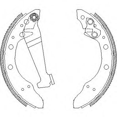 Set saboti frana VW POLO (6R, 6C) (2009 - 2016) REMSA 4046.00 piesa NOUA