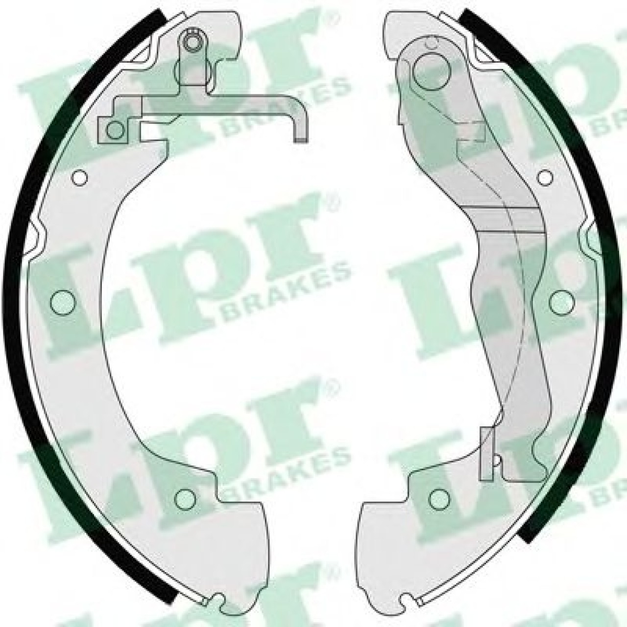 Set saboti frana VW TRANSPORTER IV bus (70XB, 70XC, 7DB, 7DW, 7DK) (1990 - 2003) LPR 06910 piesa NOUA