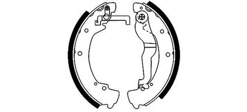 Set saboti frana VW TRANSPORTER IV bus (70XB, 70XC, 7DB, 7DW, 7DK) (1990 - 2003) TEXTAR 91044600 pie...