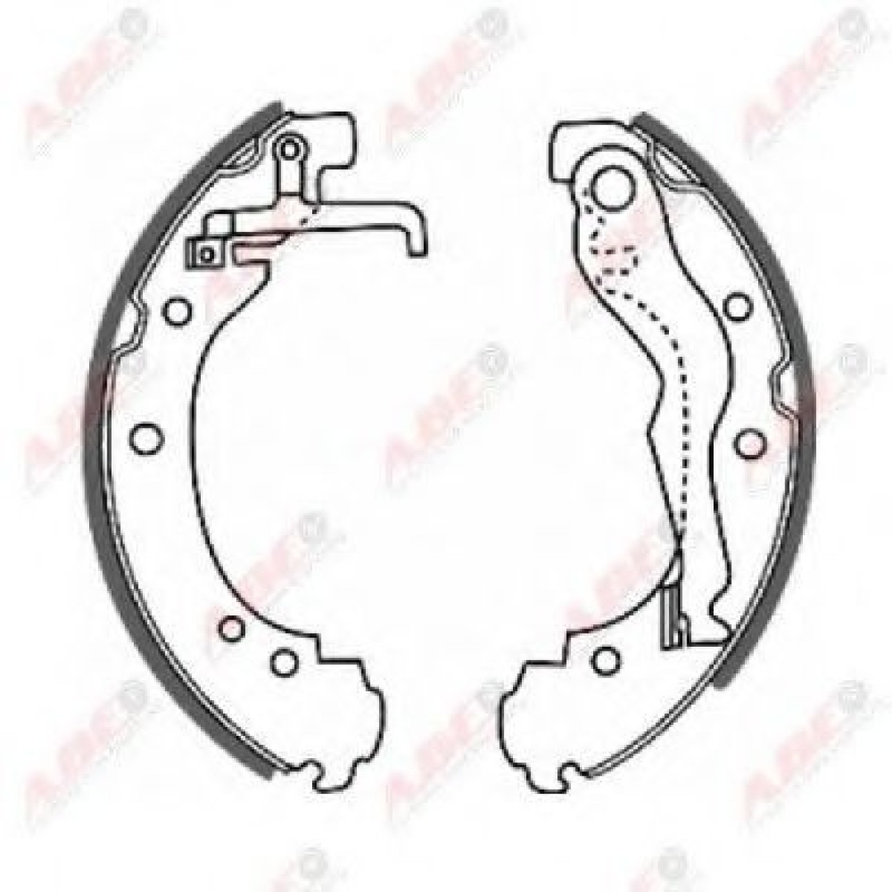 Set saboti frana VW TRANSPORTER IV platou / sasiu (70XD) (1990 - 2003) ABE C0W011ABE piesa NOUA