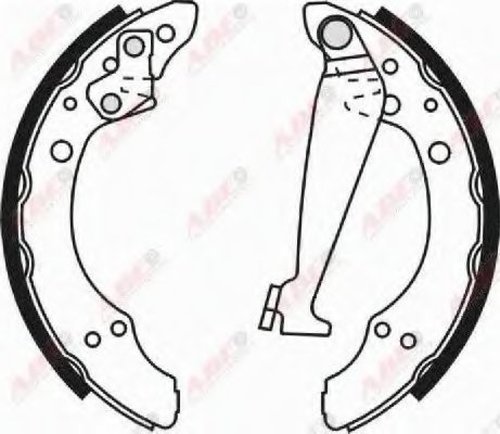 Set saboti frana VW TRANSPORTER V bus (7HB, 7HJ, 7EB, 7EJ, 7EF, 7EG, 7HF, 7EC) (2003 - 2016) ABE C0W...