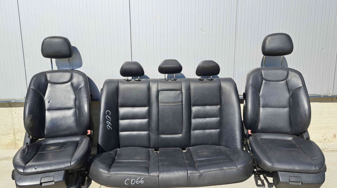 Set scaune cu bancheta piele Mercedes Clasa C (W204) [Fabr 2007-2014] Cu comenzi electrice.