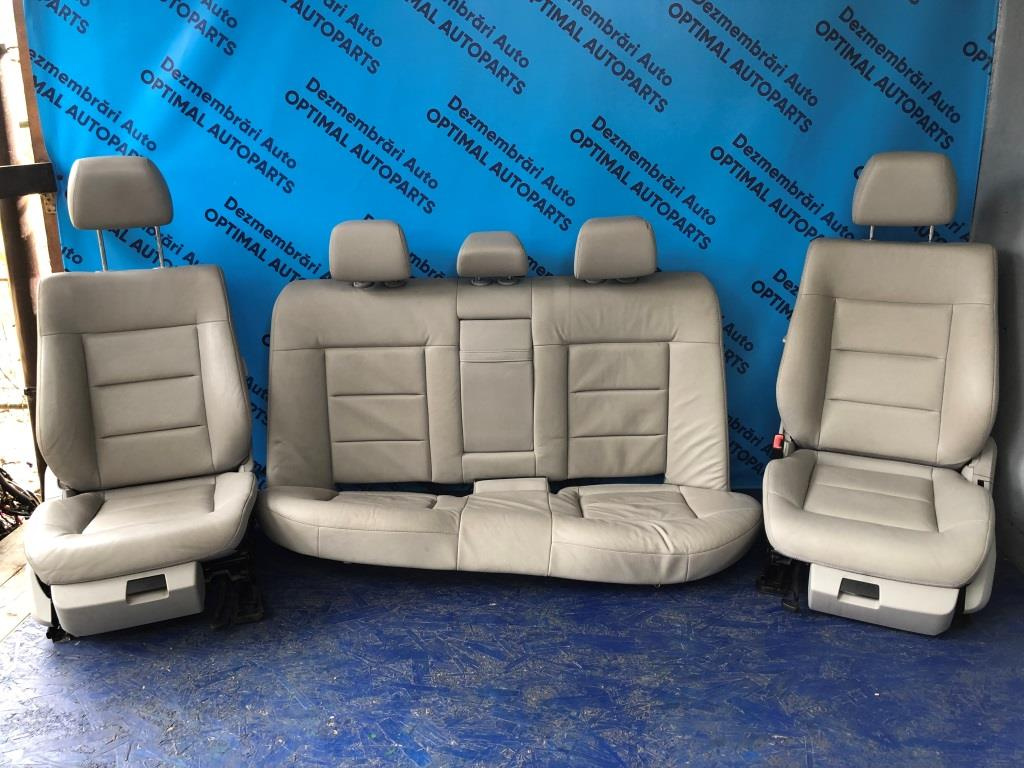 SET Scaune fata + bancheta spate piele GRI cu incalzire Mercedes E Class W212 2009-2013
