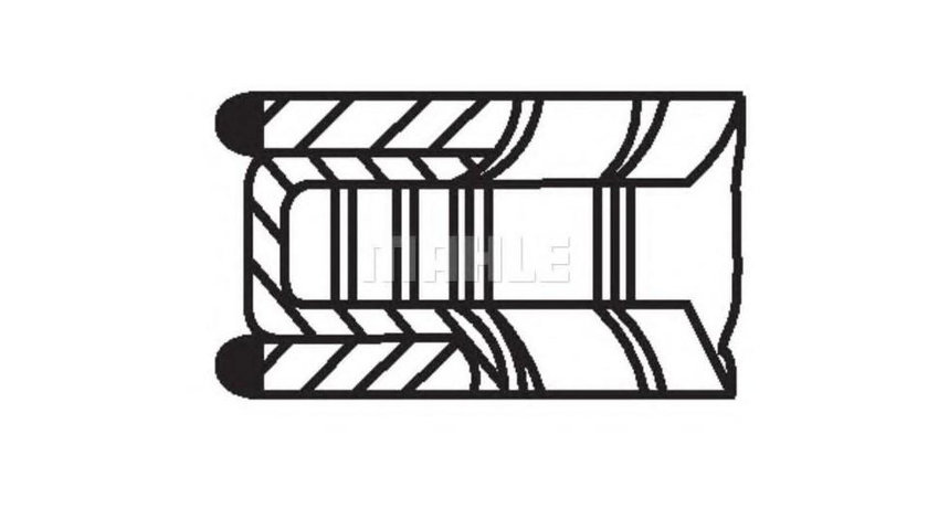 Set segmenti Honda CONCERTO (HW) 1989-1996 #2 13011PM3004