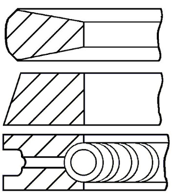 Set segmenti piston (0842550000 GOETZE ENGINE) HYUNDAI