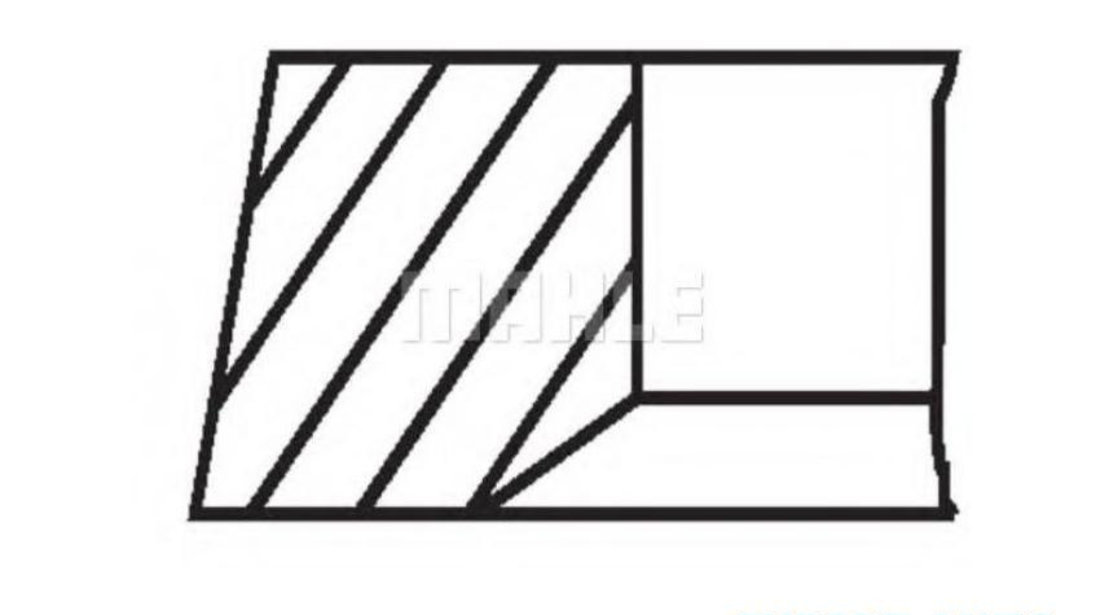 Set segmenti piston Audi AUDI A6 (4A, C4) 1994-1997 #2 03490N0