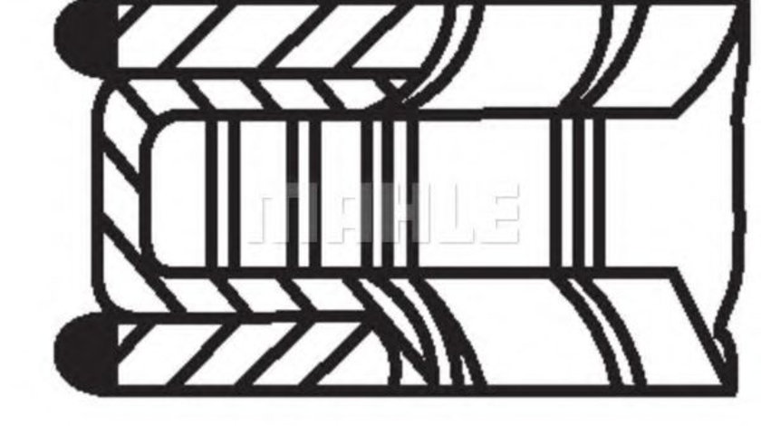 Set segmenti piston BMW Seria 5 (F10, F18) (2009 - 2016) MAHLE ORIGINAL 081 RS 00106 0N0 piesa NOUA