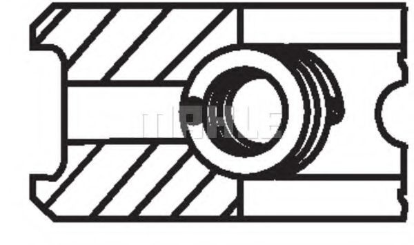 Set segmenti piston CITROEN SAXO (S0, S1) (1996 - 2004) MAHLE ORIGINAL 040 18 N0 piesa NOUA