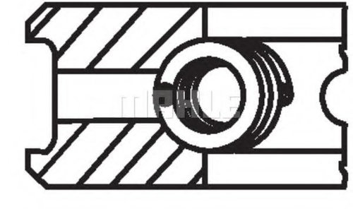Set segmenti piston CITROEN SAXO (S0, S1) (1996 - 2004) MAHLE ORIGINAL 040 18 N0 piesa NOUA