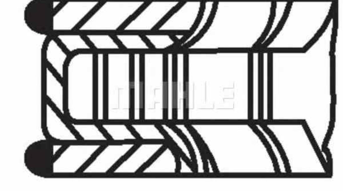 Set segmenti piston DACIA SOLENZA MAHLE ORIGINAL 022 02 N0