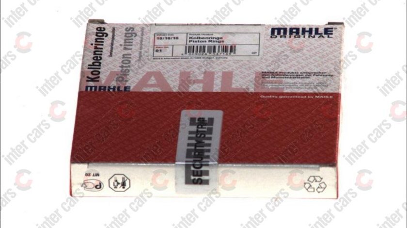 Set segmenti piston FIAT CINQUECENTO 170 Producator MAHLE ORIGINAL 009 36 N0