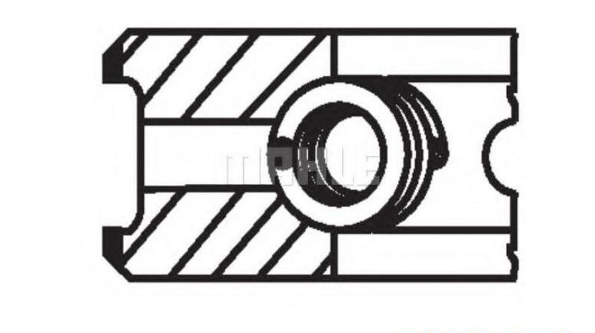 Set segmenti piston Fiat FIORINO caroserie inchisa/combi (225) 2007-2016 #2 007RS001480N1