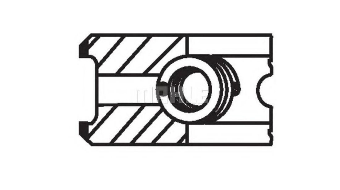 Set segmenti piston Fiat PUNTO (188) 1999-2016 #2 01020N0