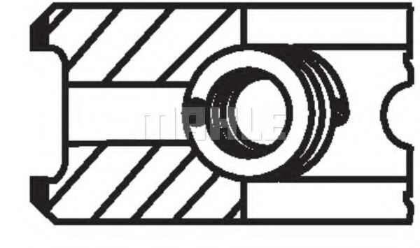 Set segmenti piston FORD KUGA I (2008 - 2016) MAHLE ORIGINAL 039 99 N0 piesa NOUA