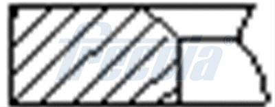 Set Segmenti Piston Freccia Renault FR10-384300
