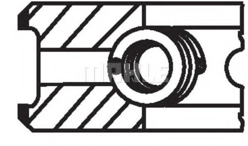 Set segmenti piston KIA PRO CEED (JD) (2013 - 2016) MAHLE ORIGINAL 681 RS 00105 0N0 piesa NOUA