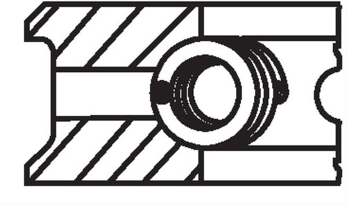 Set Segmenti Piston Mahle Original Mercedes-Benz 004 15 N0