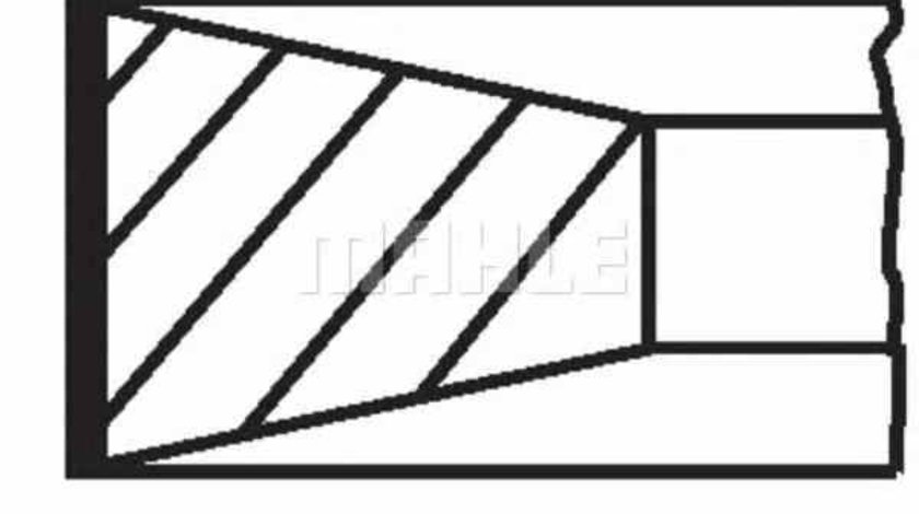 Set segmenti piston MAN L 2000 MAHLE ORIGINAL 227 33 N0