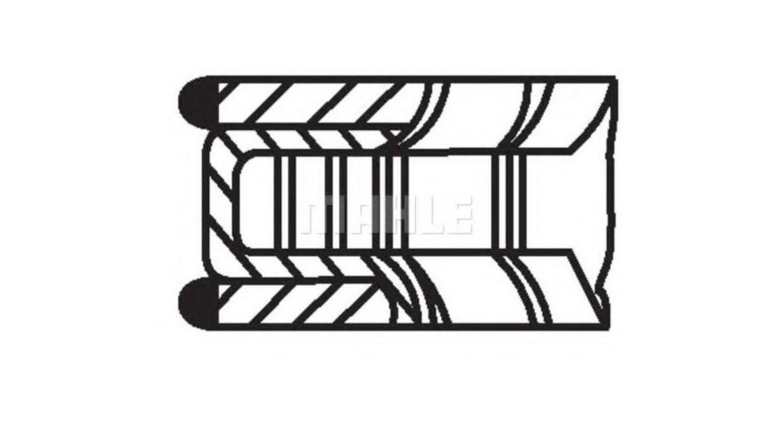 Set segmenti piston Mazda 626 Mk III cupe (GD) 1987-1992 #2 62731V0