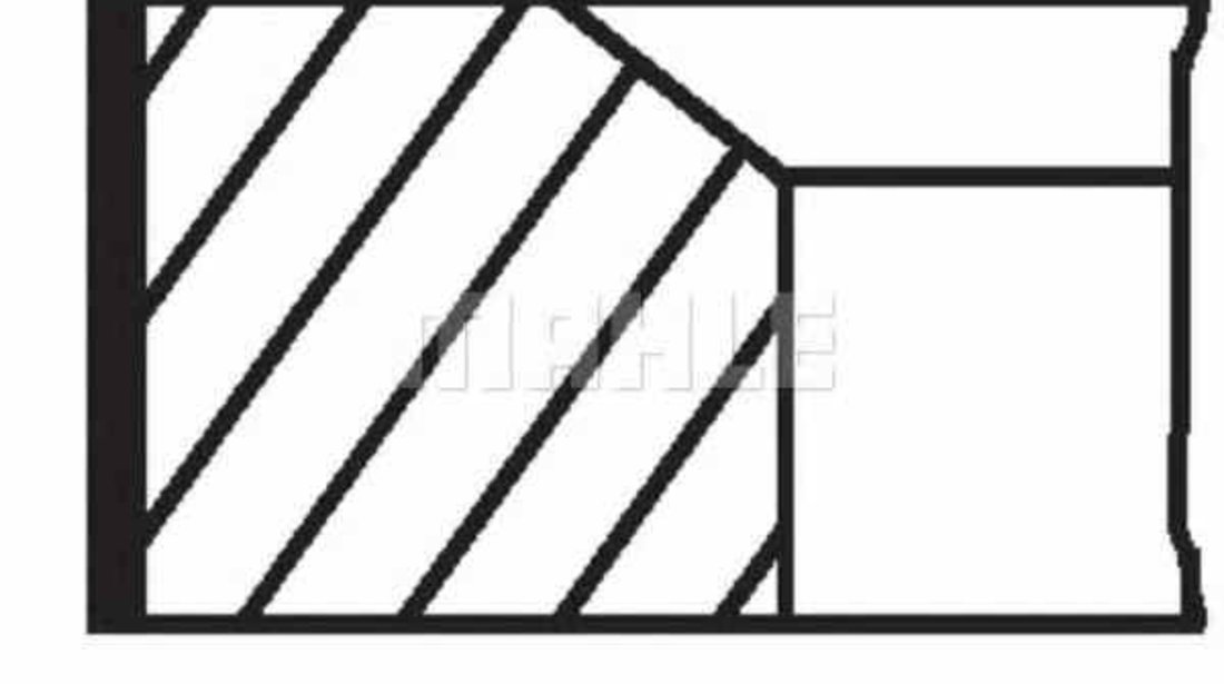 Set segmenti piston MERCEDES-BENZ C-CLASS W203 MAHLE ORIGINAL 001 36 N2